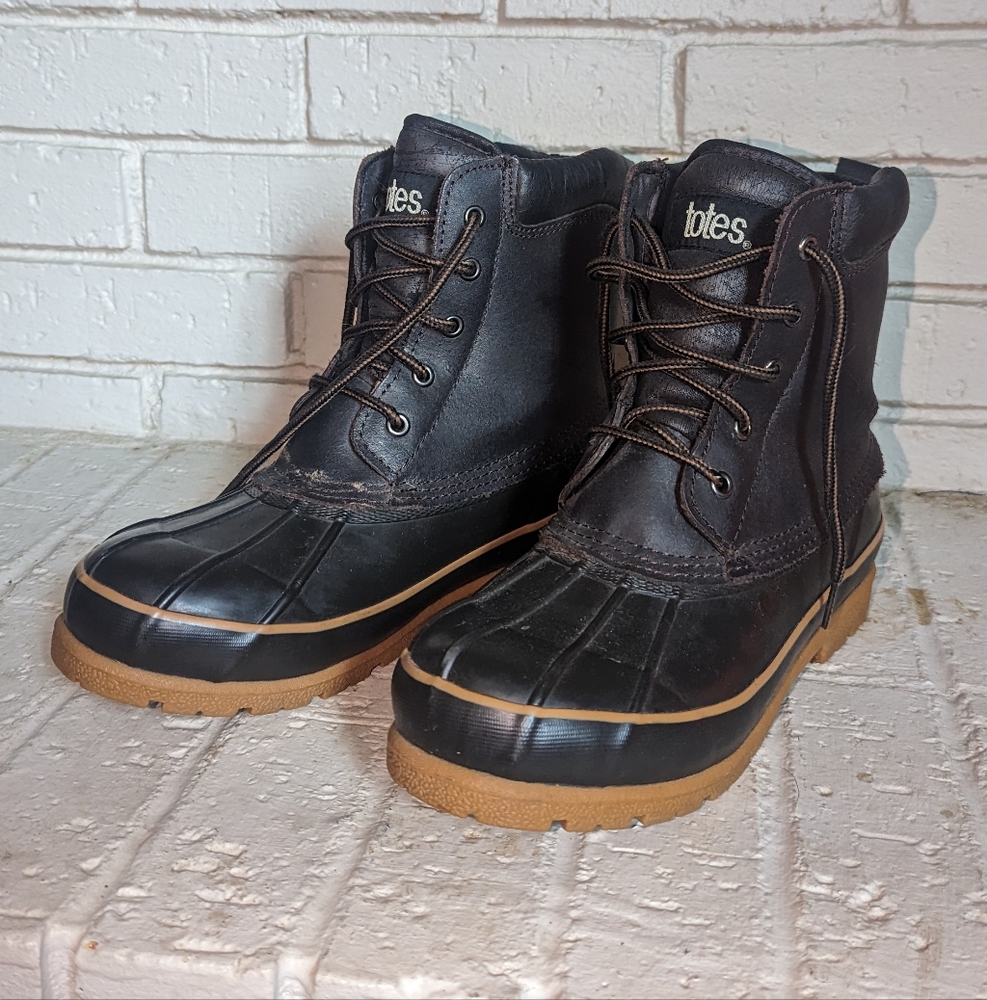 Totes M P-Duck Boots leather. Sz 7